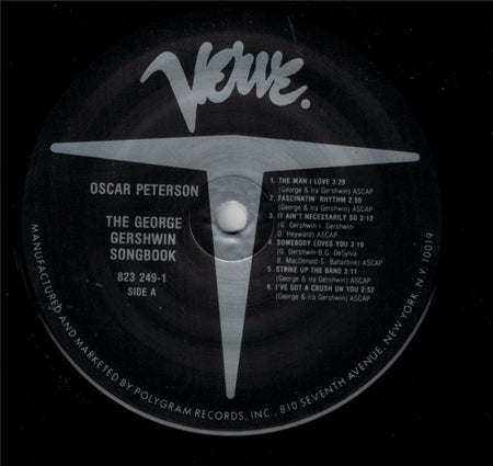 Oscar Peterson : The George Gershwin Songbook (LP, Mono, RE)