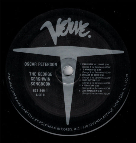 Oscar Peterson : The George Gershwin Songbook (LP, Mono, RE)