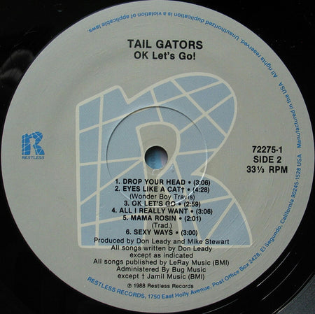 The Tail Gators : Ok Let's Go! (LP, Album)