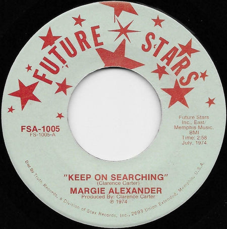 Margie Alexander : Keep On Searching (7", Single, Lig)