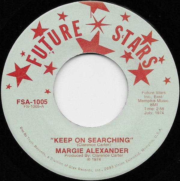 Margie Alexander : Keep On Searching (7", Single, Lig)