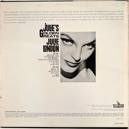 Julie London : Julie's Golden Greats (LP, Comp, Mono)