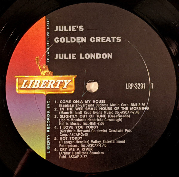 Julie London : Julie's Golden Greats (LP, Comp, Mono)