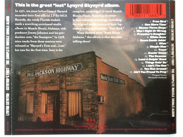 Lynyrd Skynyrd : Skynyrd's First ● The Complete Muscle Shoals Album (CD, Album)