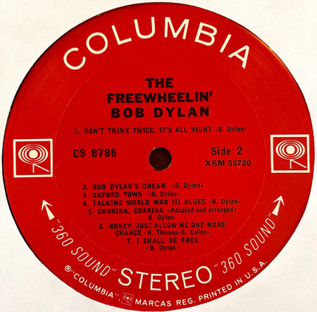 Bob Dylan : The Freewheelin' Bob Dylan (LP, Album, RE, RP, San)