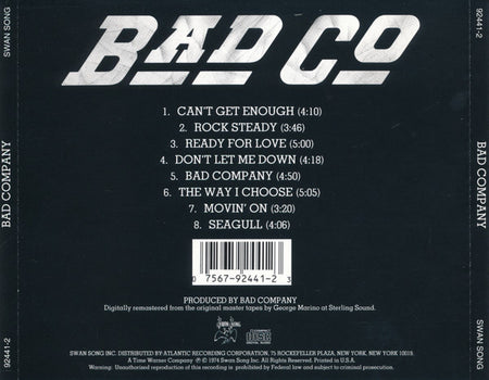 Bad Company (3) : Bad Company (CD, Album, RE, RM)