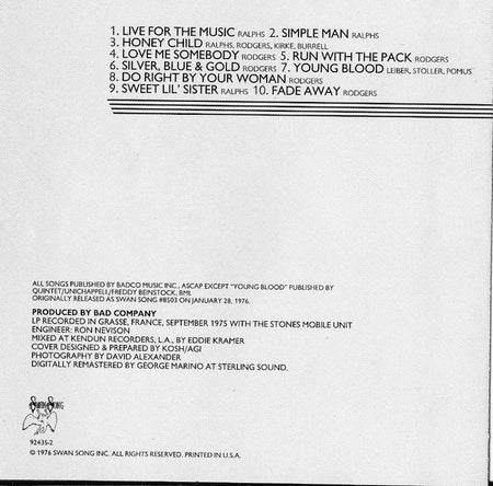 Bad Company (3) : Run With The Pack (CD, Album, RE, RM)
