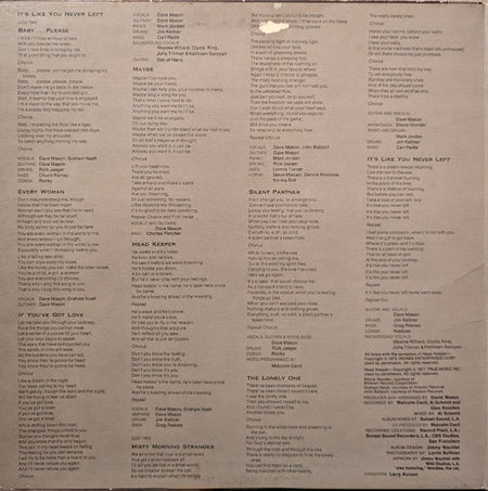 Dave Mason : It's Like You Never Left (LP, Album, Ter)