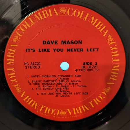 Dave Mason : It's Like You Never Left (LP, Album, Ter)