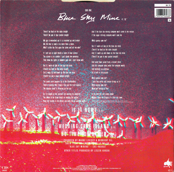 Midnight Oil : Blue Sky Mine (12", Single)