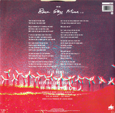 Midnight Oil : Blue Sky Mine (12", Single)