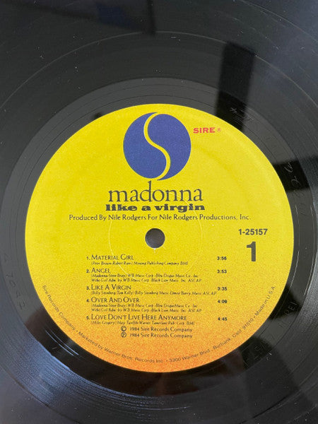 Madonna : Like A Virgin (LP, Album, Ele)