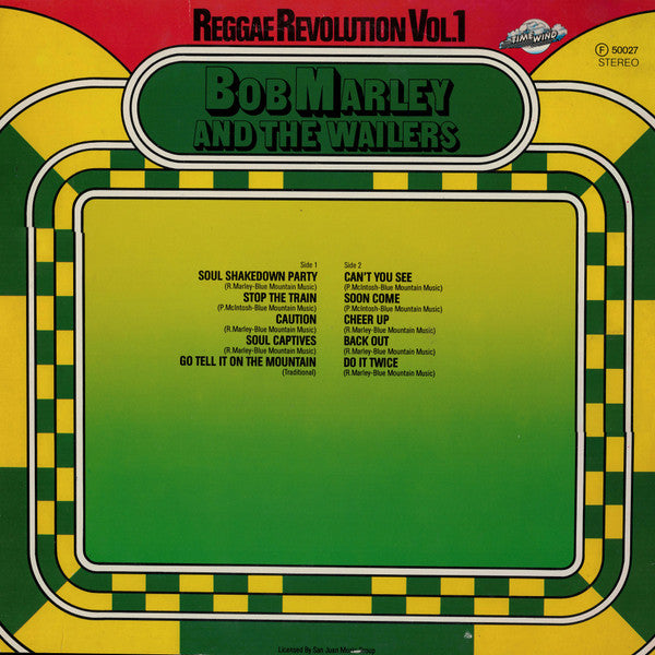 Bob Marley & The Wailers : Reggae Revolution Vol. 1 (LP, Album, RE)