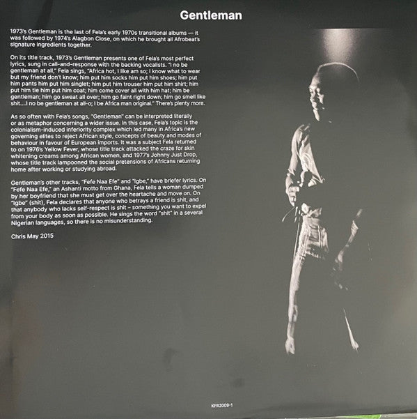 Fela Ransome Kuti* & The Afrika 70* : Gentleman (LP, Album, RE, RP)