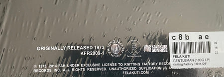 Fela Ransome Kuti* & The Afrika 70* : Gentleman (LP, Album, RE, RP)