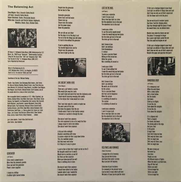 The Balancing Act : Curtains (LP, Album, Pin)