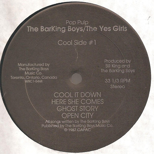 The BarKing Boys : The Yes Girls (LP, Album)