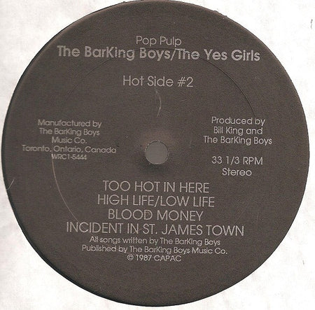 The BarKing Boys : The Yes Girls (LP, Album)