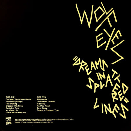Wolf Eyes : Dreams In Splattered Lines (LP, Album)