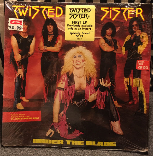 Twisted Sister : Under The Blade (LP, Album, RE, Rem)