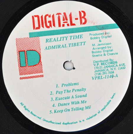 Admiral Tibett* : Reality Time (LP)