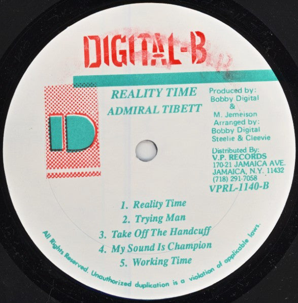 Admiral Tibett* : Reality Time (LP)