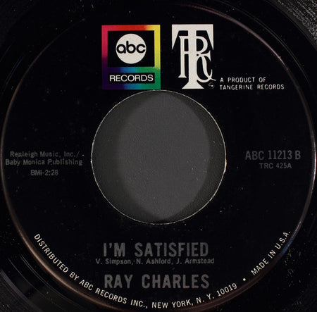 Ray Charles : Let Me Love You / I'm Satisfied (7", Single, Ind)