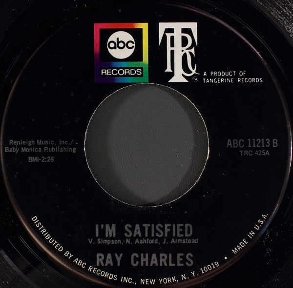 Ray Charles : Let Me Love You / I'm Satisfied (7", Single, Ind)