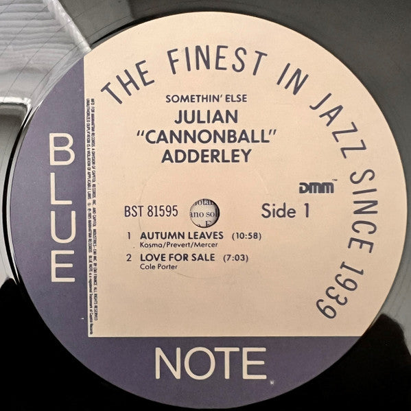 Cannonball Adderley : Somethin' Else (LP, Album, RE, DMM)