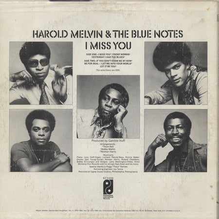 Harold Melvin & The Blue Notes* : I Miss You (LP, Album)