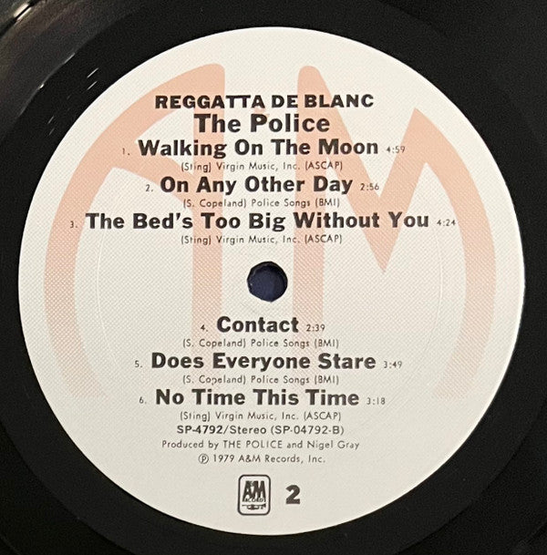 The Police : Reggatta De Blanc (LP, Album, Ter)