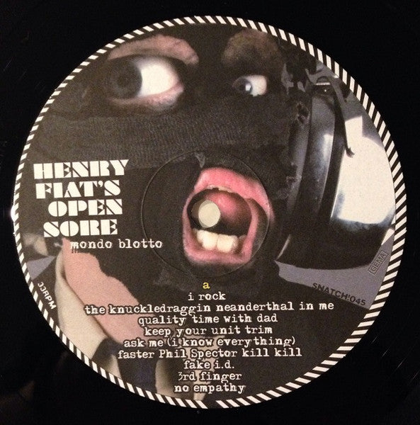 Henry Fiat's Open Sore : Mondo Blotto (LP, Album, 180)