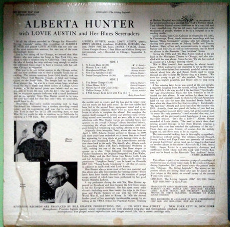 Alberta Hunter With Lovie Austin's Blues Serenaders : Alberta Hunter With Lovie Austins Blues Serenaders (LP, Album)