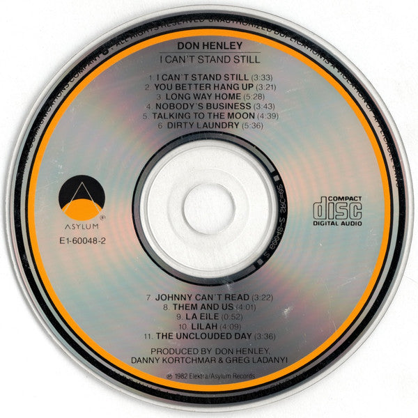 Don Henley : I Can't Stand Still (CD, Album, RE)