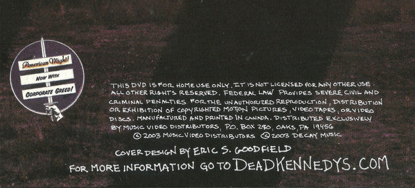 Dead Kennedys : In God We Trust, Inc. - The Lost Tapes (DVD-V, Multichannel)