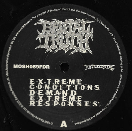 Brutal Truth : Extreme Conditions Demand Extreme Responses (LP, Album, RE, RM, FDR)