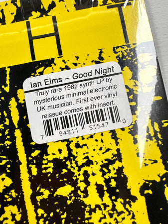 Ian Elms : Good Night (LP, Album, RE, RM)