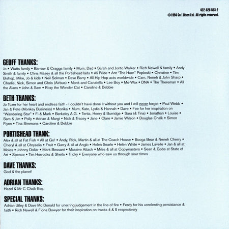 Portishead : Dummy (CD, Album, RE, RP)