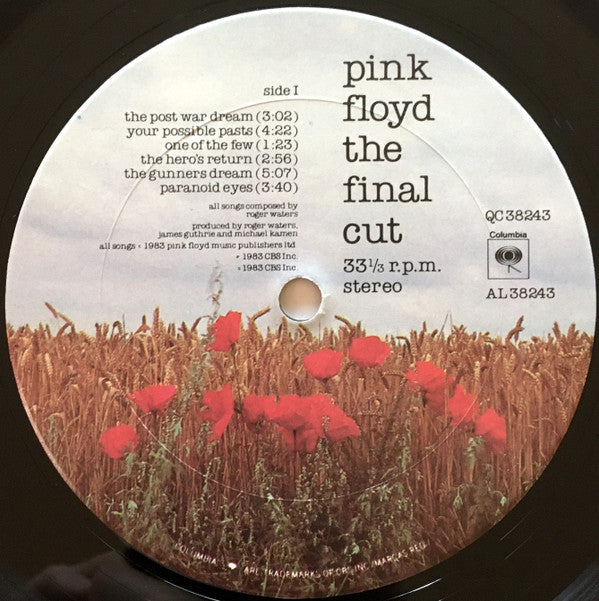 Pink Floyd : The Final Cut (LP, Album, Car)