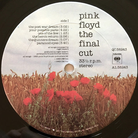 Pink Floyd : The Final Cut (LP, Album, Car)