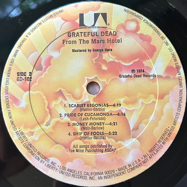 The Grateful Dead : From The Mars Hotel (LP, RE)