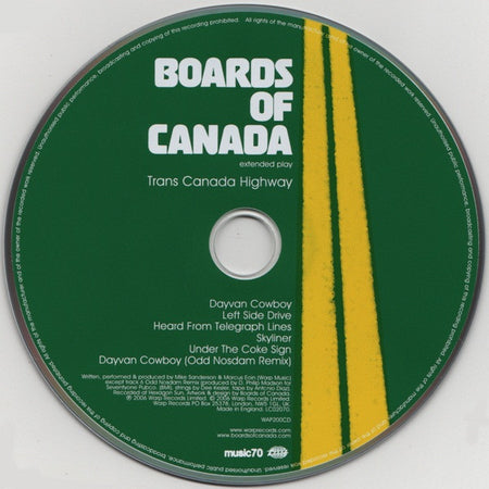 Boards Of Canada : Trans Canada Highway (CD, EP, RP, Jew)