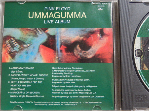 Pink Floyd : Ummagumma - Live Album (CD, Album, RM)