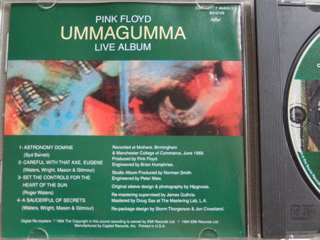 Pink Floyd : Ummagumma - Live Album (CD, Album, RM)