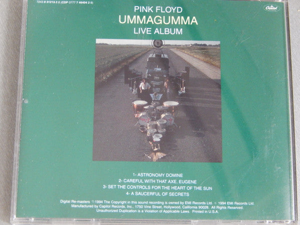 Pink Floyd : Ummagumma - Live Album (CD, Album, RM)