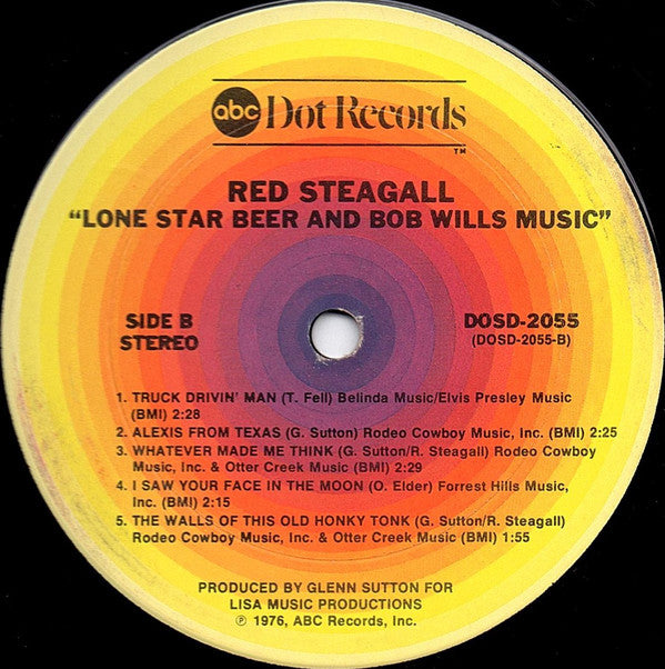 Red Steagall : Lone Star Beer And Bob Wills Music (LP, Album)