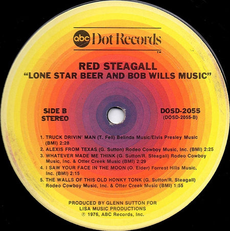 Red Steagall : Lone Star Beer And Bob Wills Music (LP, Album)