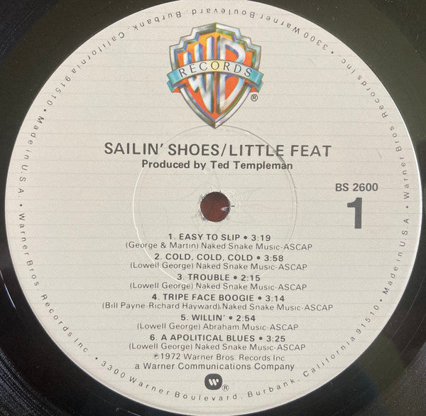 Little Feat : Sailin' Shoes (LP, Album, RE, Gat)