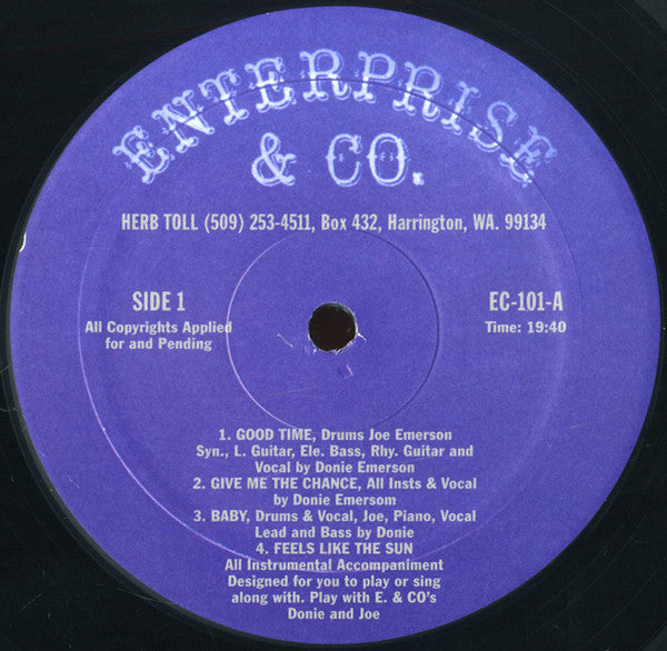 Donnie & Joe Emerson : Dreamin' Wild (LP, Album, RE, RM)