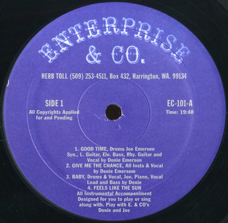 Donnie & Joe Emerson : Dreamin' Wild (LP, Album, RE, RM)